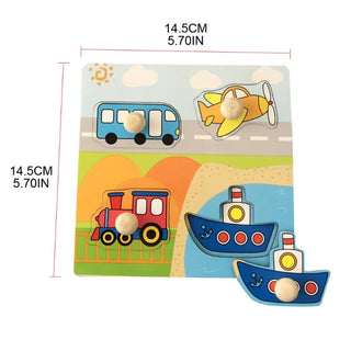 Giocattoli Montessori Puzzle Bambini Legno Bambini Giochi Educativi 1/3 Anni
