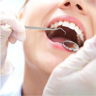 6 Pezzi Kit Dentale Strumenti Acciaio Inox Cura Denti Pulizia Denti - DA NOTARE