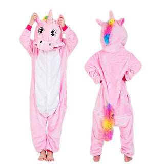 Abbigliamento Bambina Pigiama Unicorno Multicolore Cartone Comodo Casa Relax Ragazza - DA NOTARE