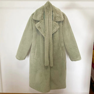 Abbigliamento Femminile Capispalla Teddy Coat Cintura Monocolore Caldo Autunno Inverno - DA NOTARE