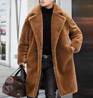 Abbigliamento Uomo Cappotto Teddy Coat Bottoni Tasche Morbido Caldo Autunno Inverno Comodo - DA NOTARE