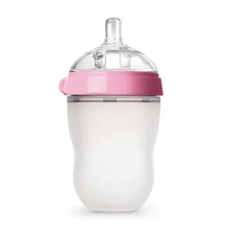 Biberon Silicone Verde/Rosa Senza BPA Bambini Neonati Prima Infanzia - DA NOTARE
