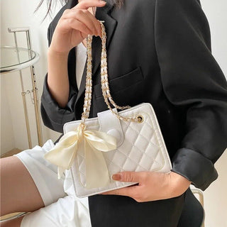 Borsa Donna Mini Bag Monocolore Tracolla Tasche Cerniera Clip PU Casual Elegante - DA NOTARE