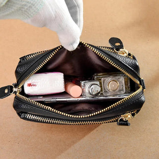 Borsa Donna Mini Bag Tracolla Cerniera Tasca Interna Esterna Casual Monocolore Ecopelle - DA NOTARE
