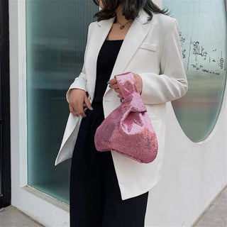 Borsa Donna Mini Bags Sacchetto Ragazza Manico Paillettes Casual Elegante Comoda - DA NOTARE