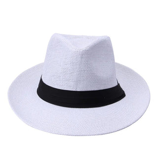 Cappello Panama Classico Vintage Paglia Nastro Nero Uomo - DA NOTARE