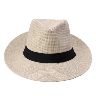 Cappello Panama Classico Vintage Paglia Nastro Nero Uomo - DA NOTARE