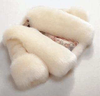 Cappotto Bambina Pelliccia Tinta Unita Caldo Abbigliamento Autunno Inverno Capospalla - DA NOTARE