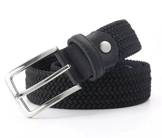 Cintura Tela Elasticizzata Uomo Design Casual Maglia Intrecciata Cinturino - DA NOTARE