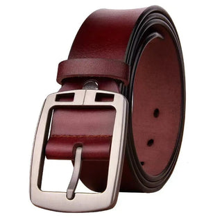 Cintura Uomo Design Casual Cinturino Fibbia Acciaio Tinta Unita - DA NOTARE