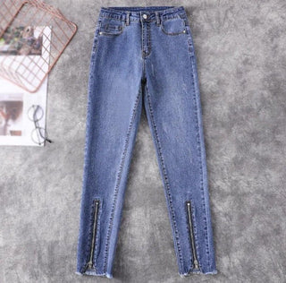 Jeans Donna Slim Denim Pantalone Bottone Cerniera Tasche Curvy L 5XL Casual Aderenti - DA NOTARE