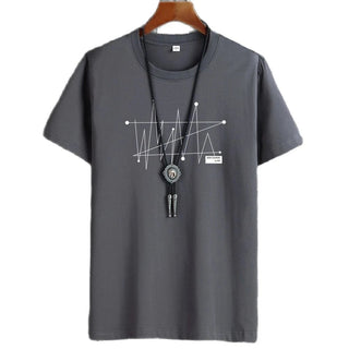 Maglietta Uomo T-shirt Mezza Manica Casual Girocollo Manica Corta Cotone - DA NOTARE