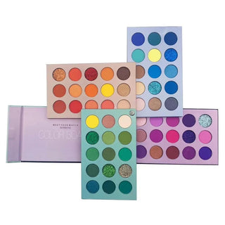 Palette Ombretti Colorati Glitter Make Up Pigmenti Matte Illuminanti Bellezza Cosmetica - DA NOTARE