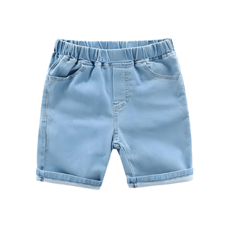 Pantaloncino Jeans Baby Bambino Lavaggio Chiaro Vestibilità Regolare Molla Elastica - DA NOTARE