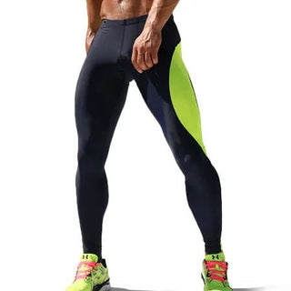Pantaloni Sportivi Uomo Leggings Bicolore Aderenti Sport Fitness Jogging Yoga Palestra - DA NOTARE