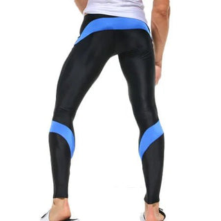 Pantaloni Sportivi Uomo Leggings Bicolore Aderenti Sport Fitness Jogging Yoga Palestra - DA NOTARE
