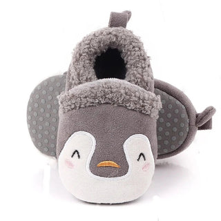 Pantofole Bambini Unisex Pinguino Imbottito Autunno Inverno Antiscivolo Casa Relax - DA NOTARE