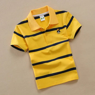 Polo T-Shirt Abbigliamento Bambino Colletto Neonato Estate Maglietta Strisce Colore - DA NOTARE