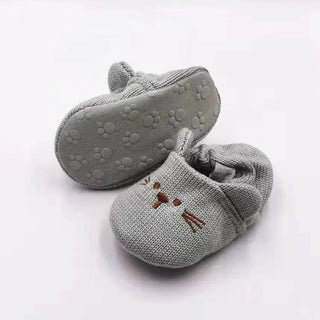 Scarpe Bambini Pantofole Unisex Neonati Antiscivolo Tela Cotone Slip On Monocolore - DA NOTARE