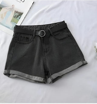 Shorts Donna Pantaloncini Chic Casual Basic Semplice Denim Gamba Larga Abbigliamento - DA NOTARE