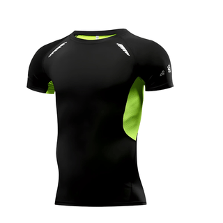 T-shirt Corsa Compressione Uomo Maglietta Sportiva Attillata Allenamento Jogging Palestra Slim Fit - DA NOTARE