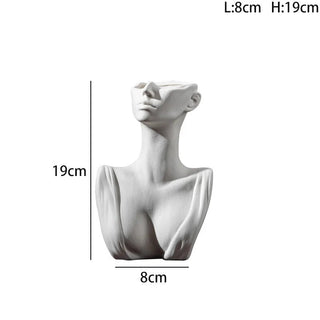 Vaso Ceramica Stile Nordico Modello Corpo Donna Moderno Body Art Decorazione Creativo Soggiorno - DA NOTARE